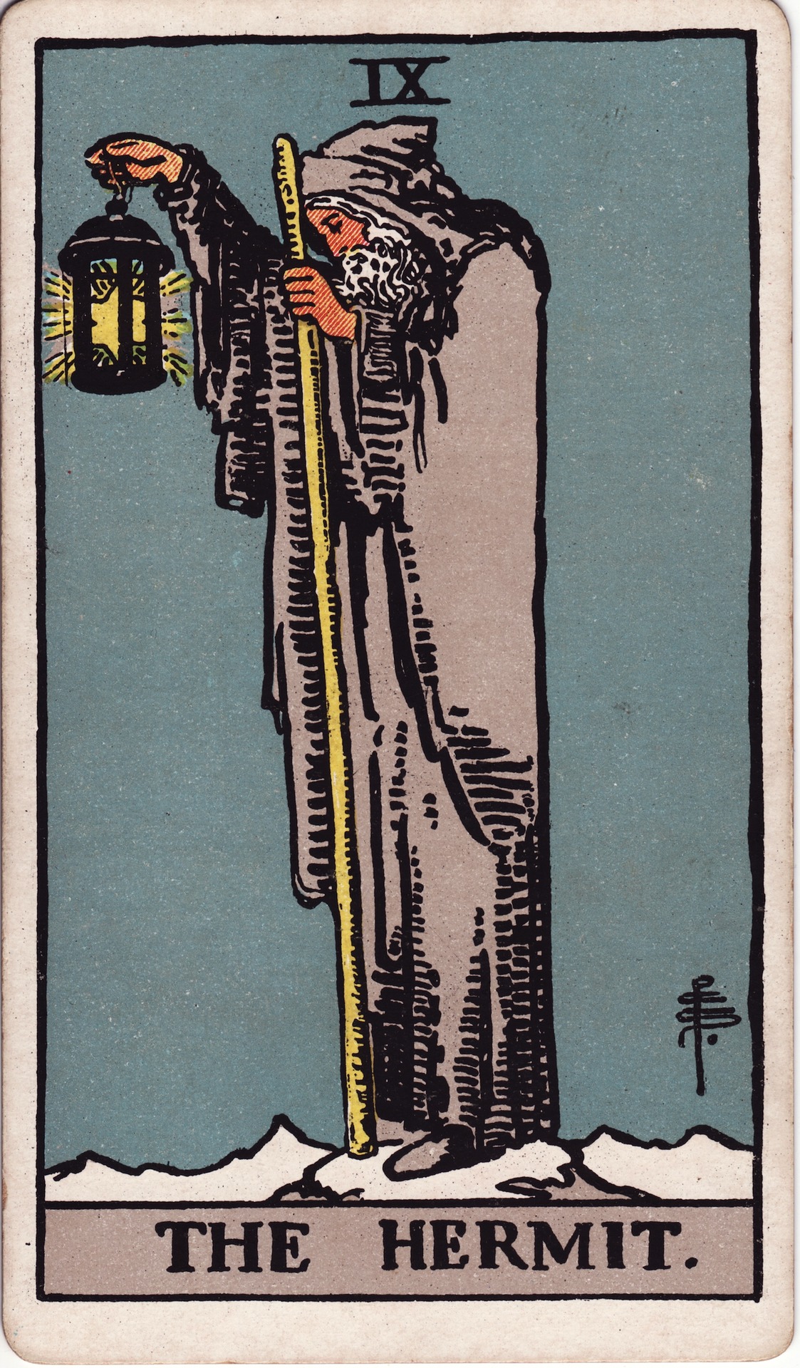 Карта Таро Отшельник (The Hermit)